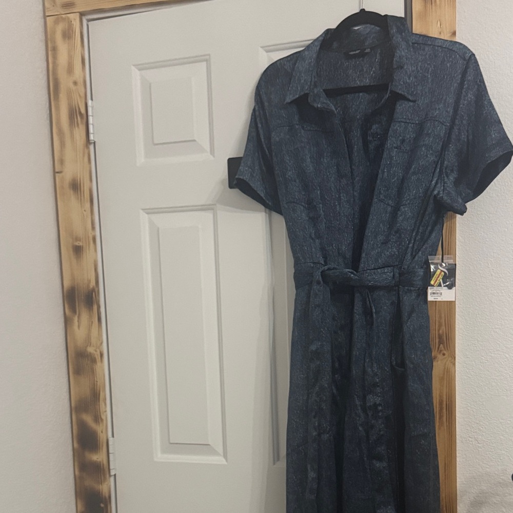 Vera Wang Dark Blue Jumpsuit